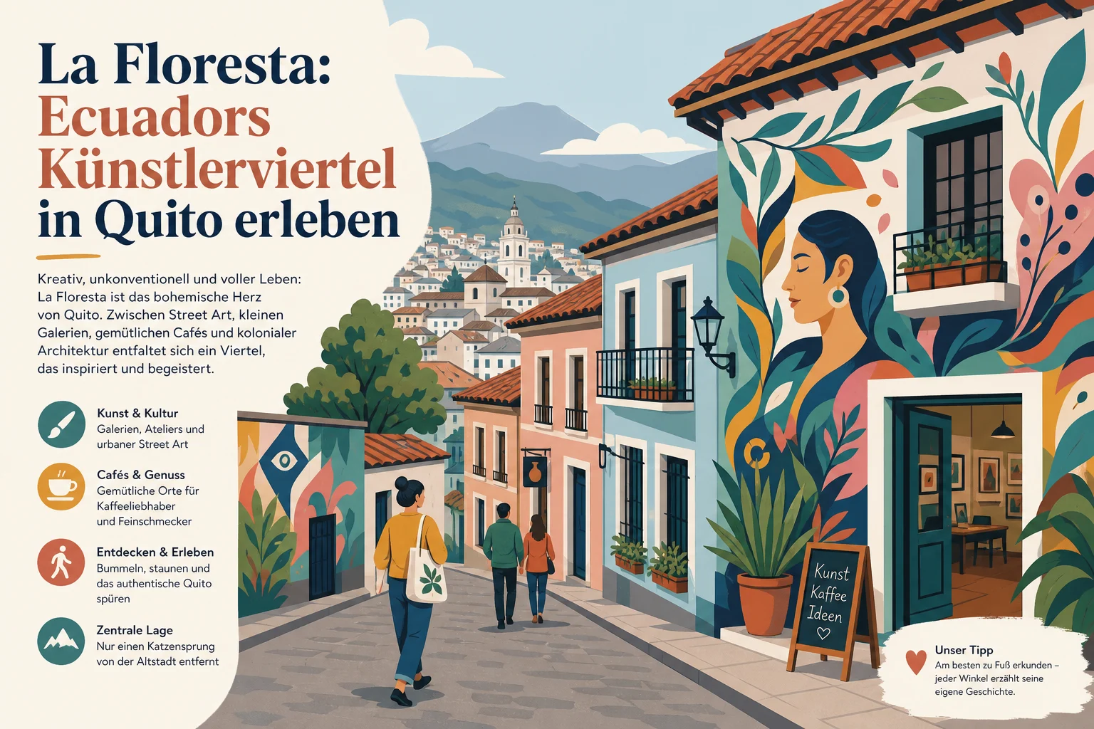 La Floresta: Ecuadors Künstlerviertel in Quito erleben
