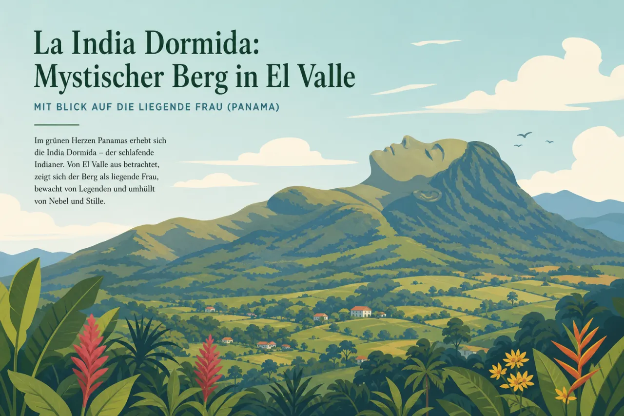La India Dormida: Mystischer Berg in El Valle mit Blick auf die liegende Frau