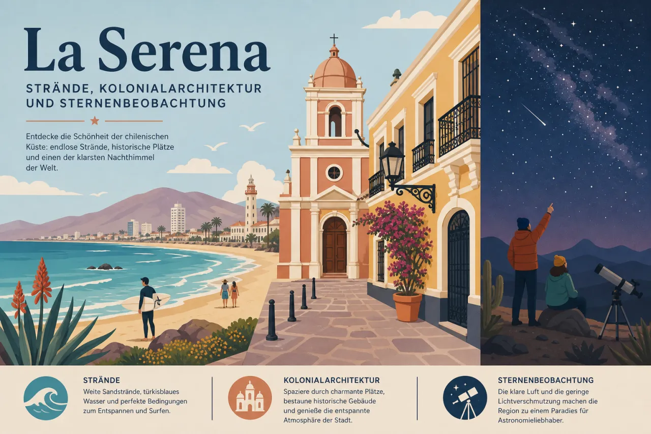 La Serena: Strände, Kolonialarchitektur und Sternenbeobachtung