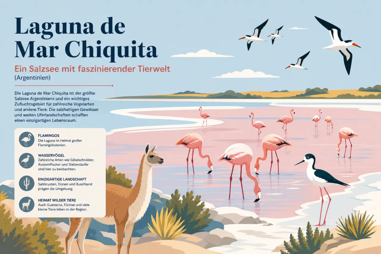 Laguna de Mar Chiquita: Salzsee, Flamingos und ruhige Natur in Córdoba