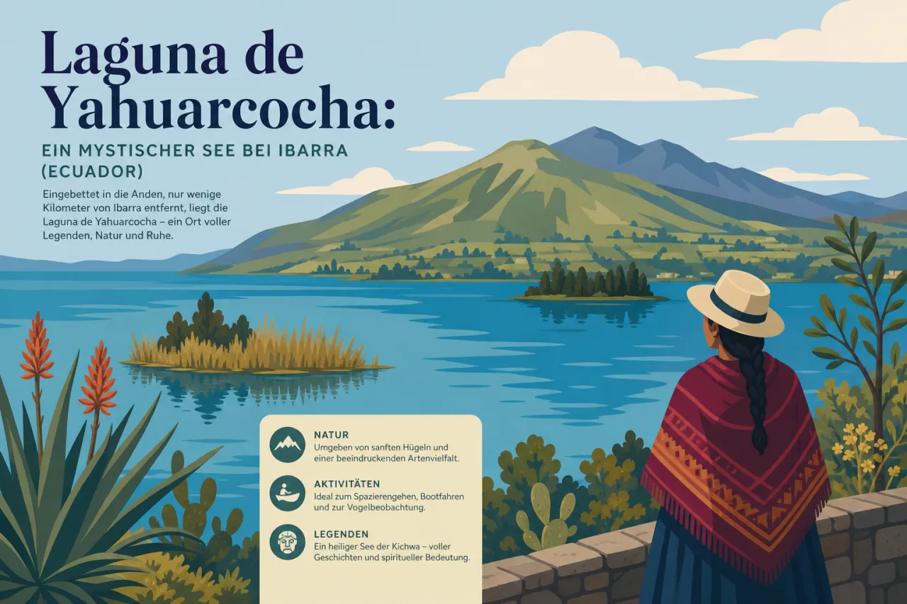 Laguna de Yahuarcocha: See bei Ibarra in Ecuador