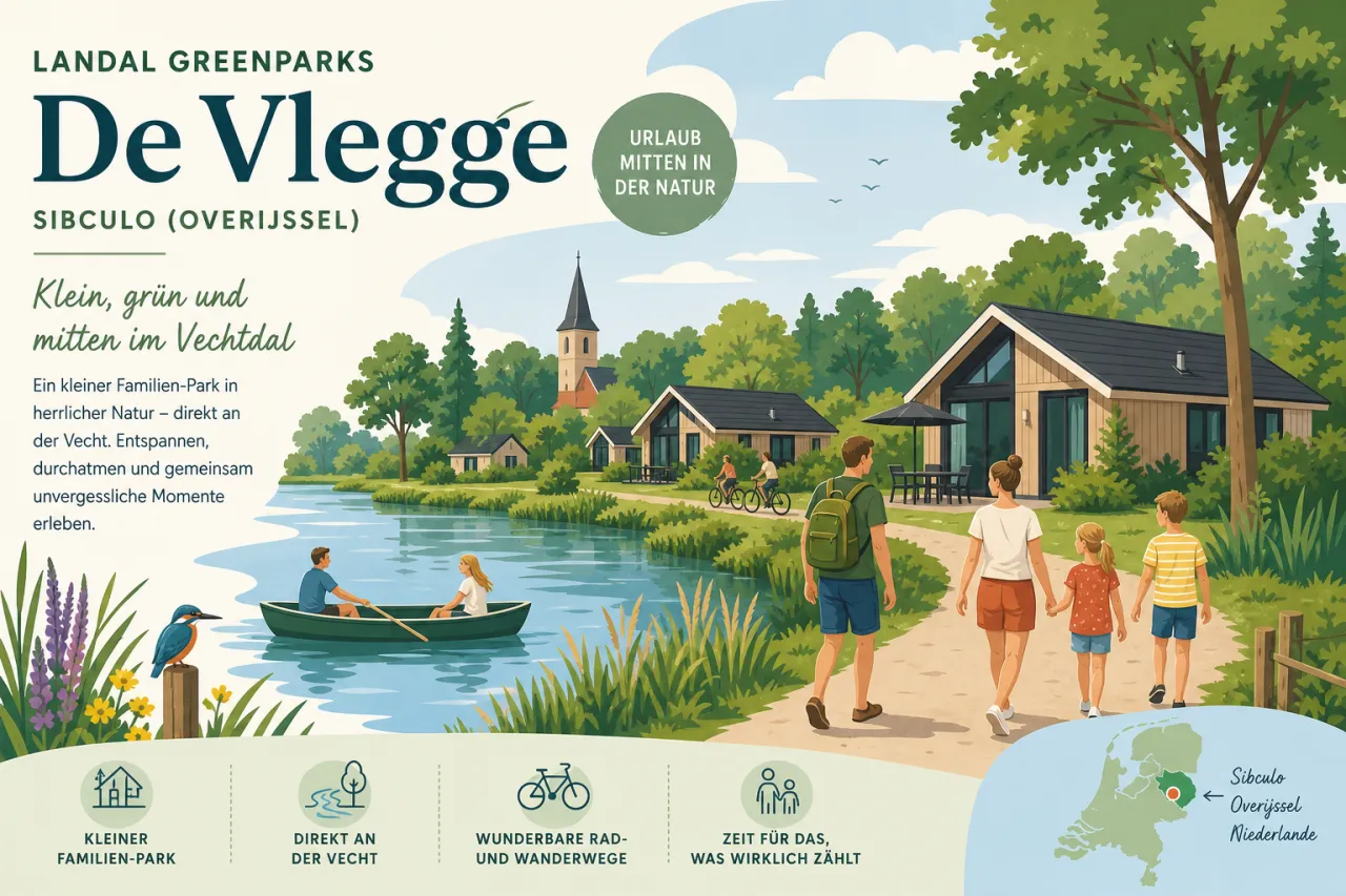 Landal GreenParks De Vlegge in Sibculo (Overijssel) — kleiner Familien-Park im Vechtdal
