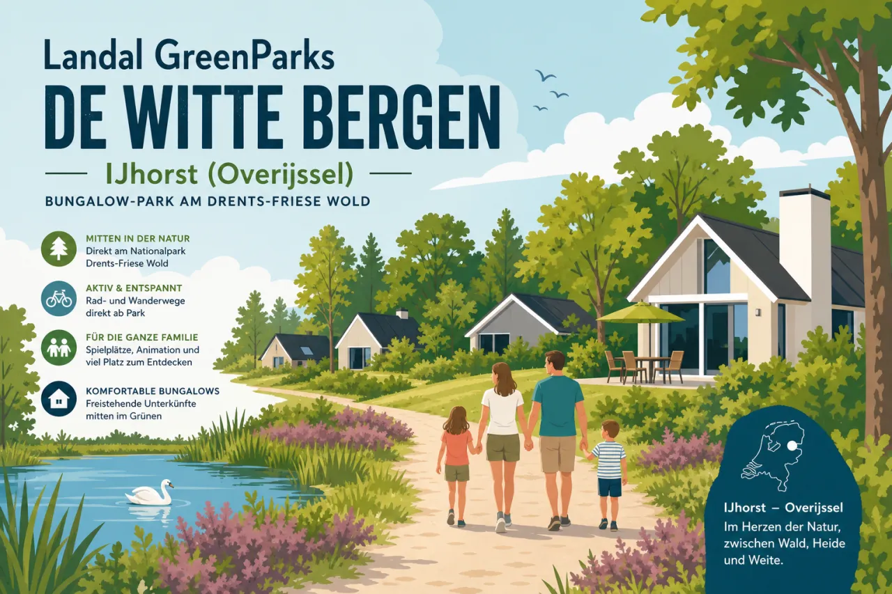 Landal GreenParks De Witte Bergen in IJhorst (Overijssel) — Bungalow-Park am Drents-Friese Wold