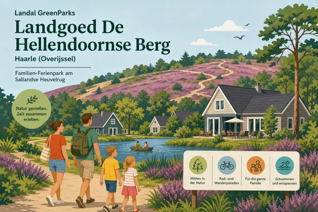 Landal GreenParks Landgoed De Hellendoornse Berg in Haarle (Overijssel) — Familien-Ferienpark am Sallandse Heuvelrug