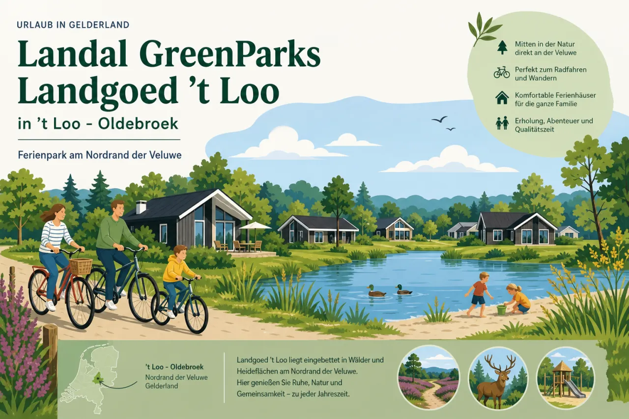 Landal GreenParks Landgoed 't Loo in 't Loo - Oldebroek (Gelderland) — Ferienpark am Nordrand der Veluwe