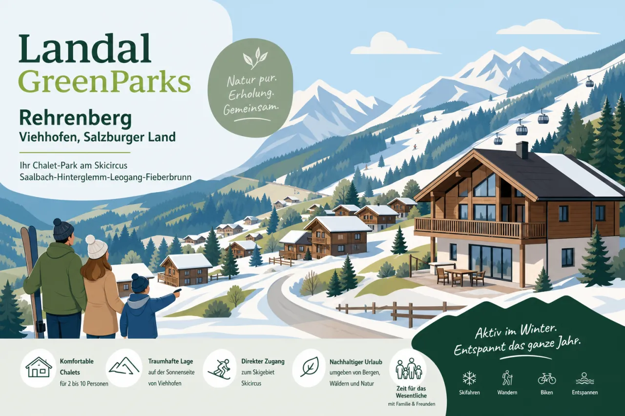 Landal GreenParks Rehrenberg in Viehhofen (Salzburger Land) — Chalet-Park am Skicircus Saalbach-Hinterglemm-Leogang-Fieberbrunn