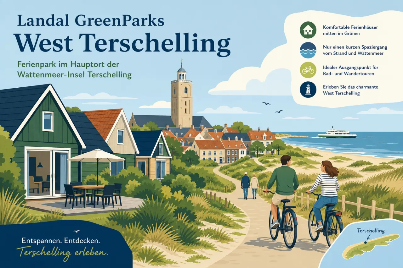 Landal GreenParks West Terschelling — Ferienpark im Hauptort der Wattenmeer-Insel Terschelling