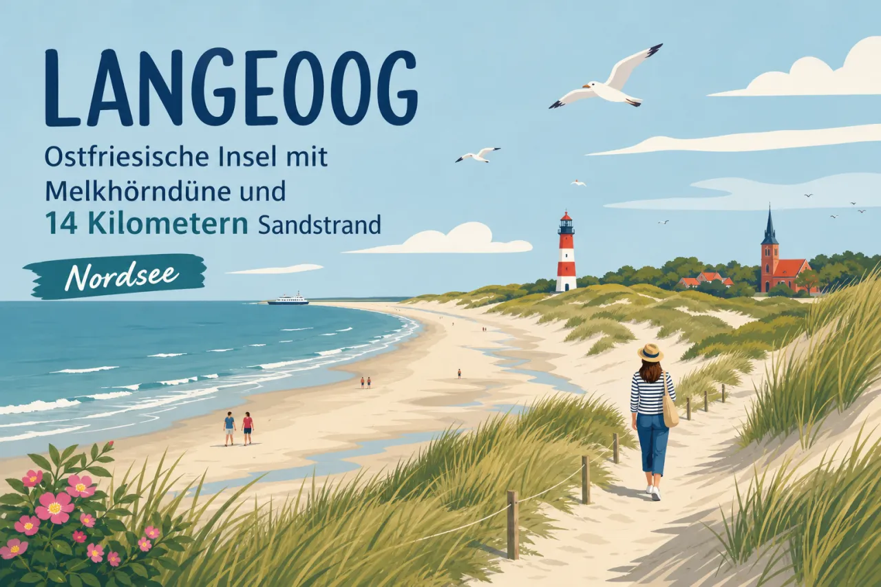 Langeoog: Ostfriesische Insel mit Melkhörndüne und 14 Kilometern Sandstrand