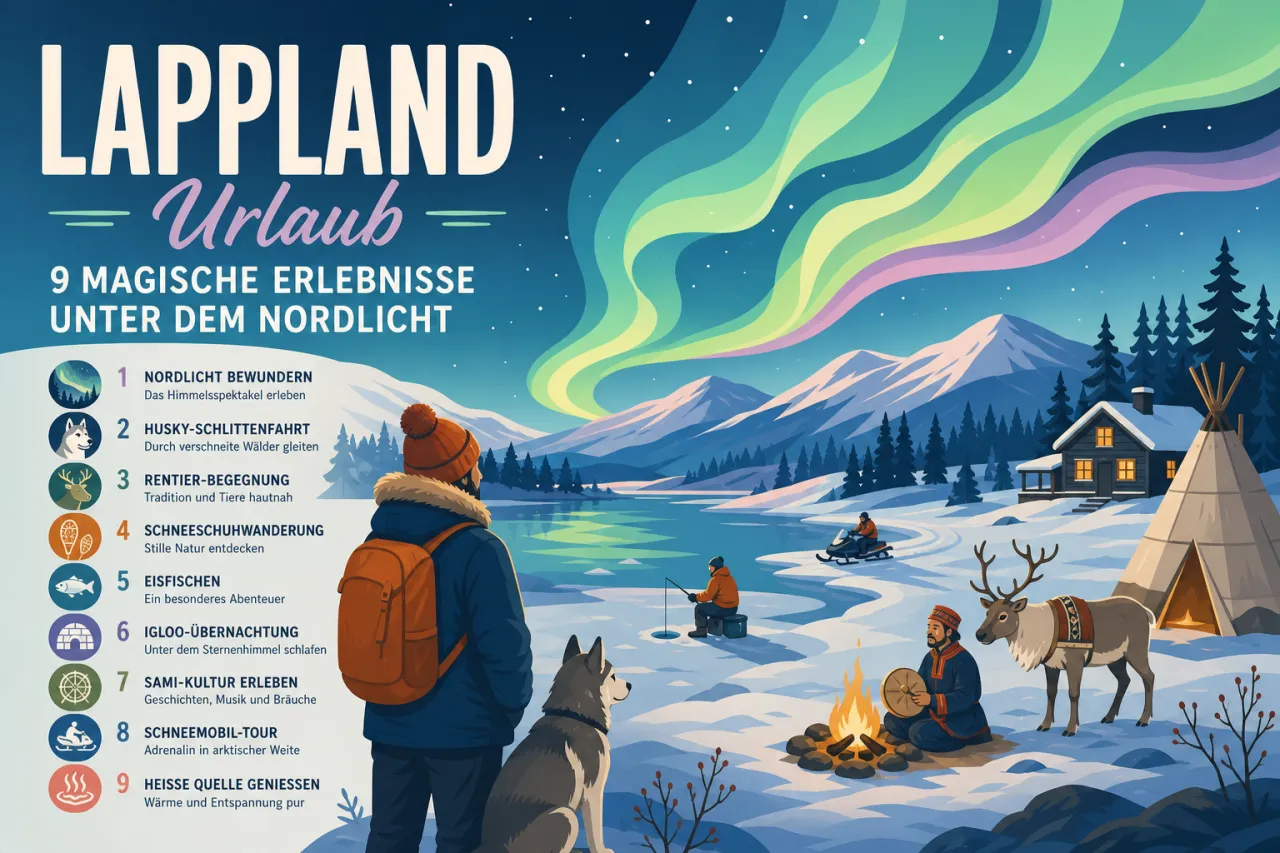 Lappland Urlaub: 9 magische Erlebnisse unter dem Nordlicht