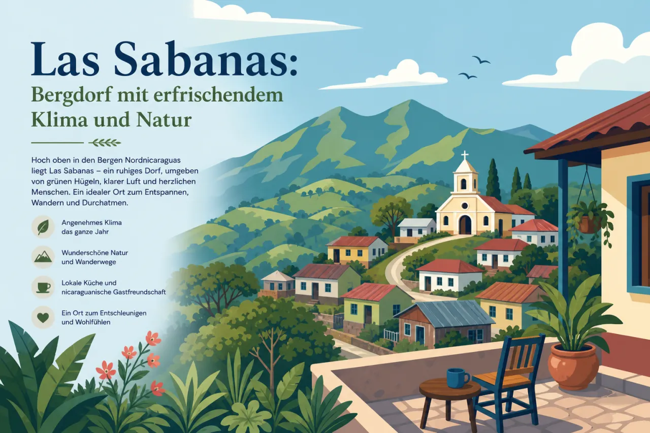 Las Sabanas: Bergdorf mit erfrischendem Klima und Natur