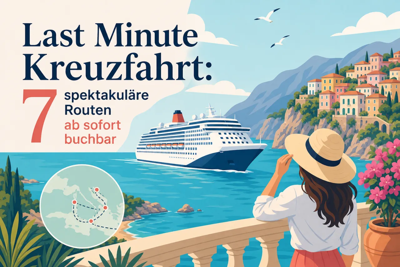 Last Minute Kreuzfahrt: 7 spektakuläre Routen ab sofort buchbar
