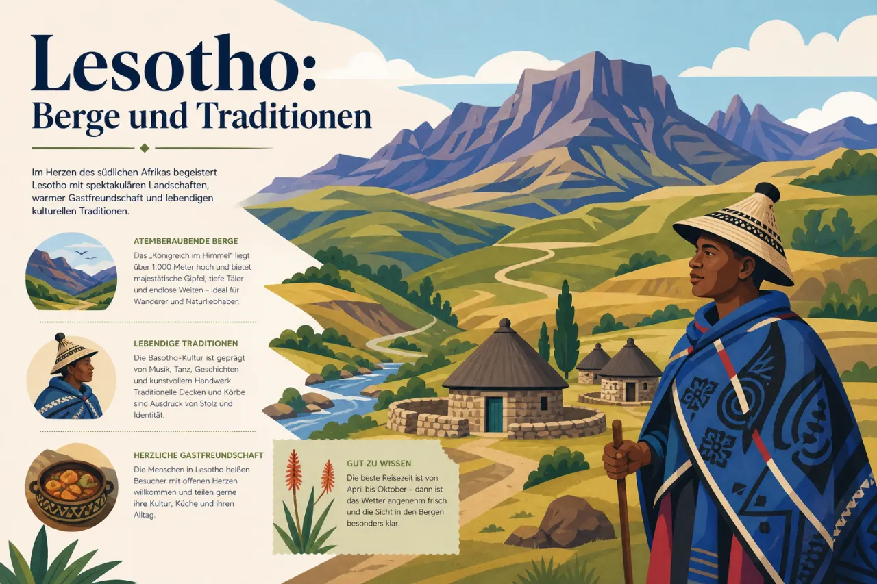 Lesotho: Berge und Traditionen