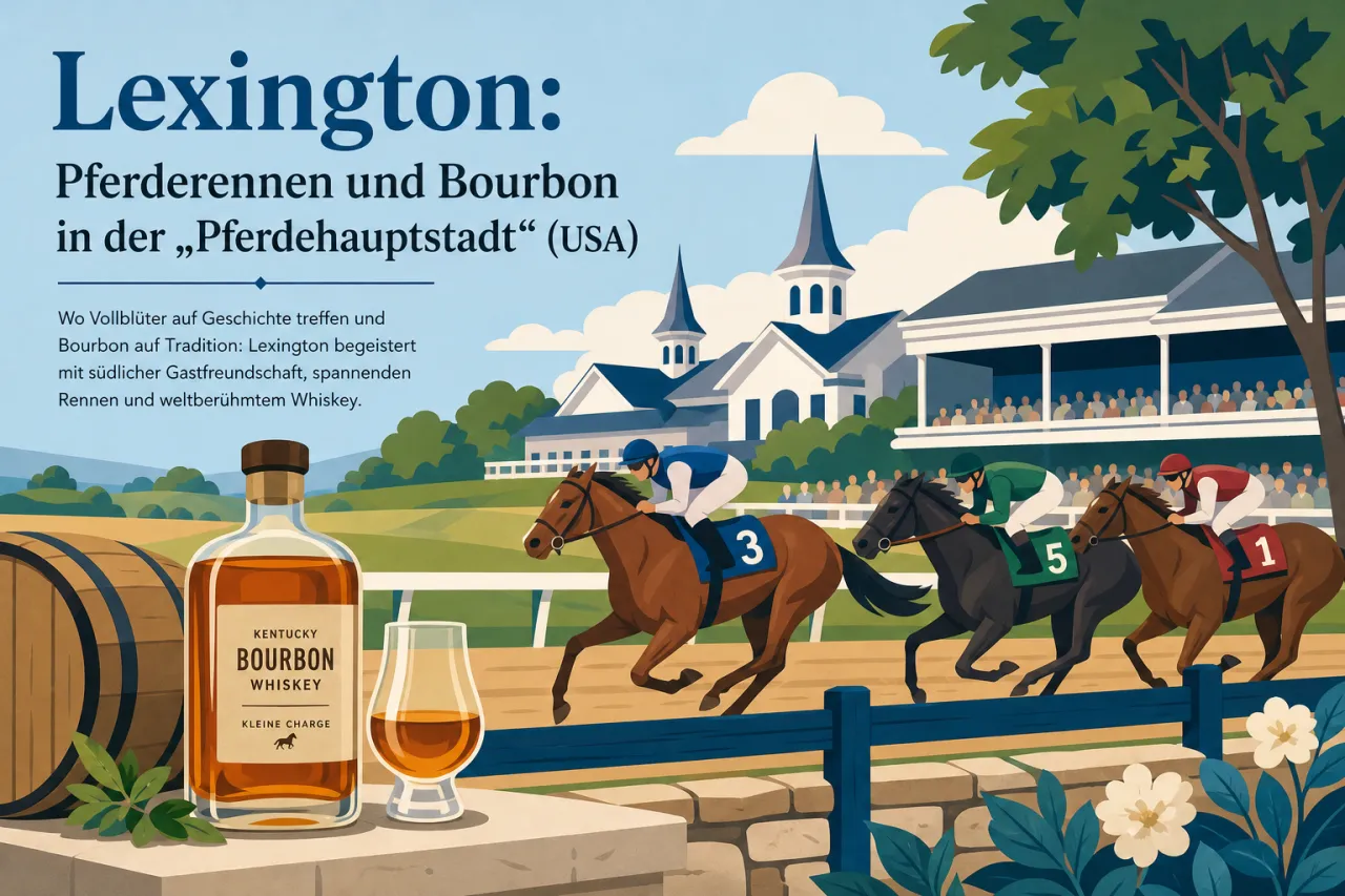 Lexington: Pferderennen und Bourbon in der „Pferdehauptstadt“
