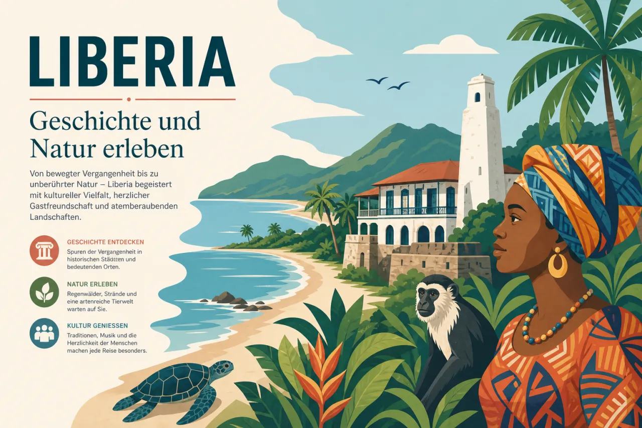 Liberia: Geschichte und Natur erleben