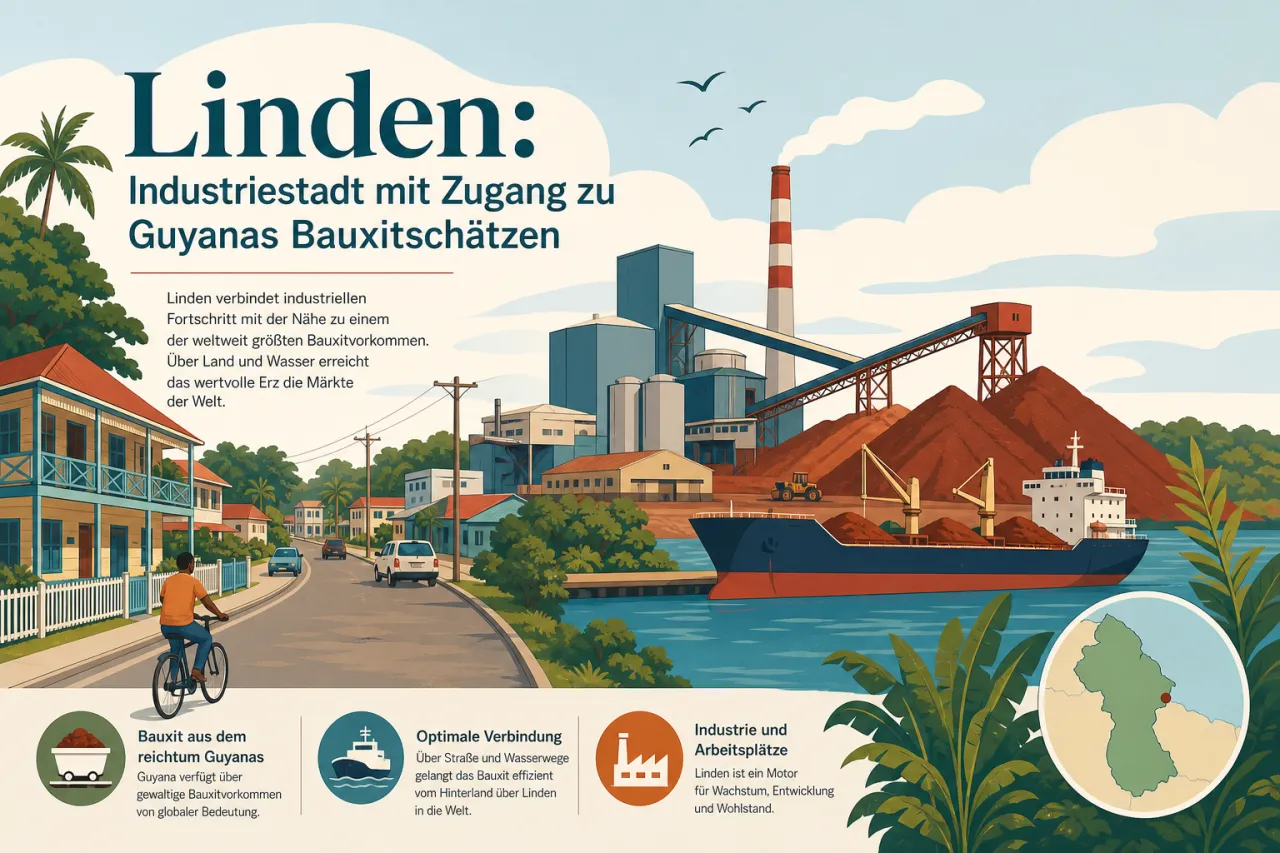 Linden: Industriestadt mit Zugang zu Guyanas Bauxitschätzen