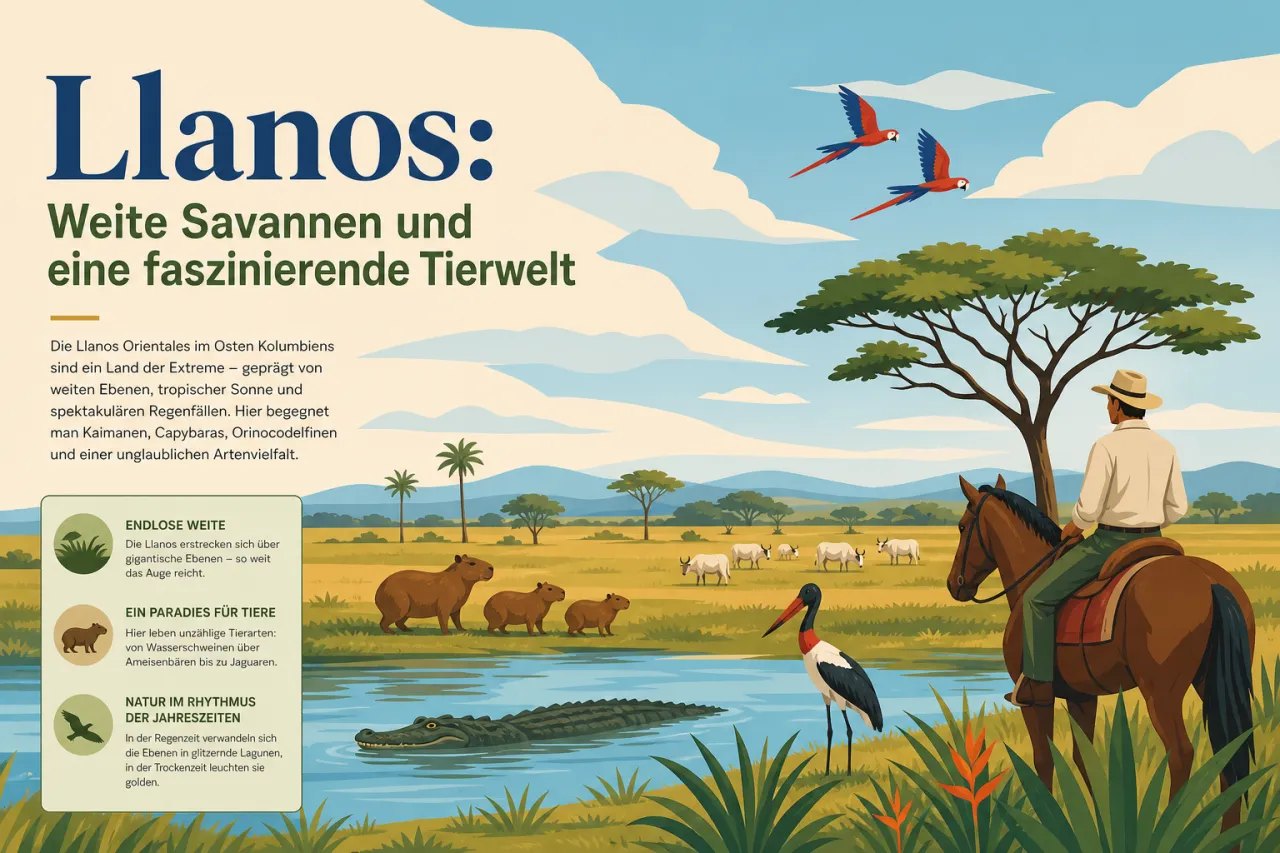 Llanos: Weite Savannen und eine faszinierende Tierwelt