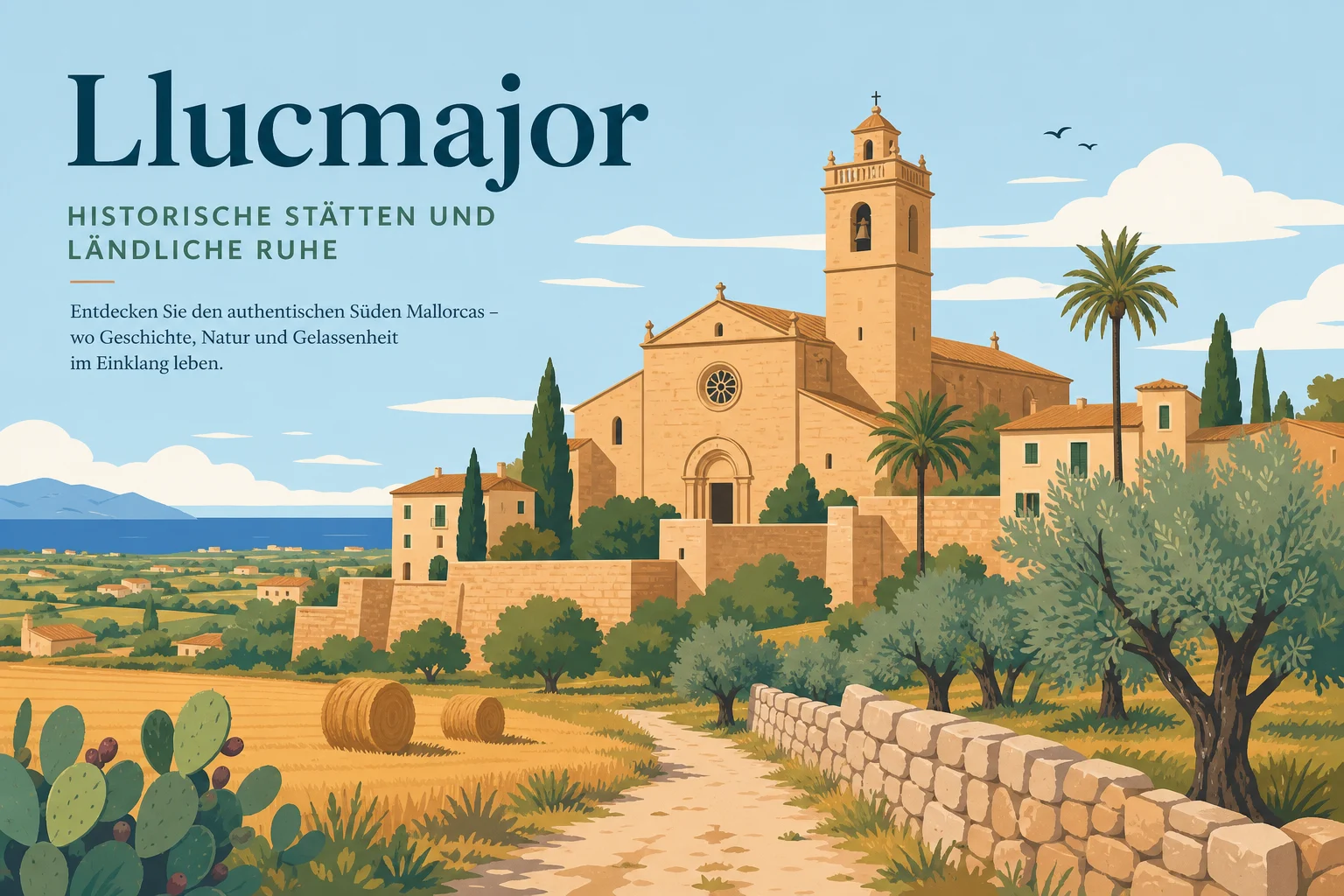 Llucmajor: Historische Stätten und ländliche Ruhe