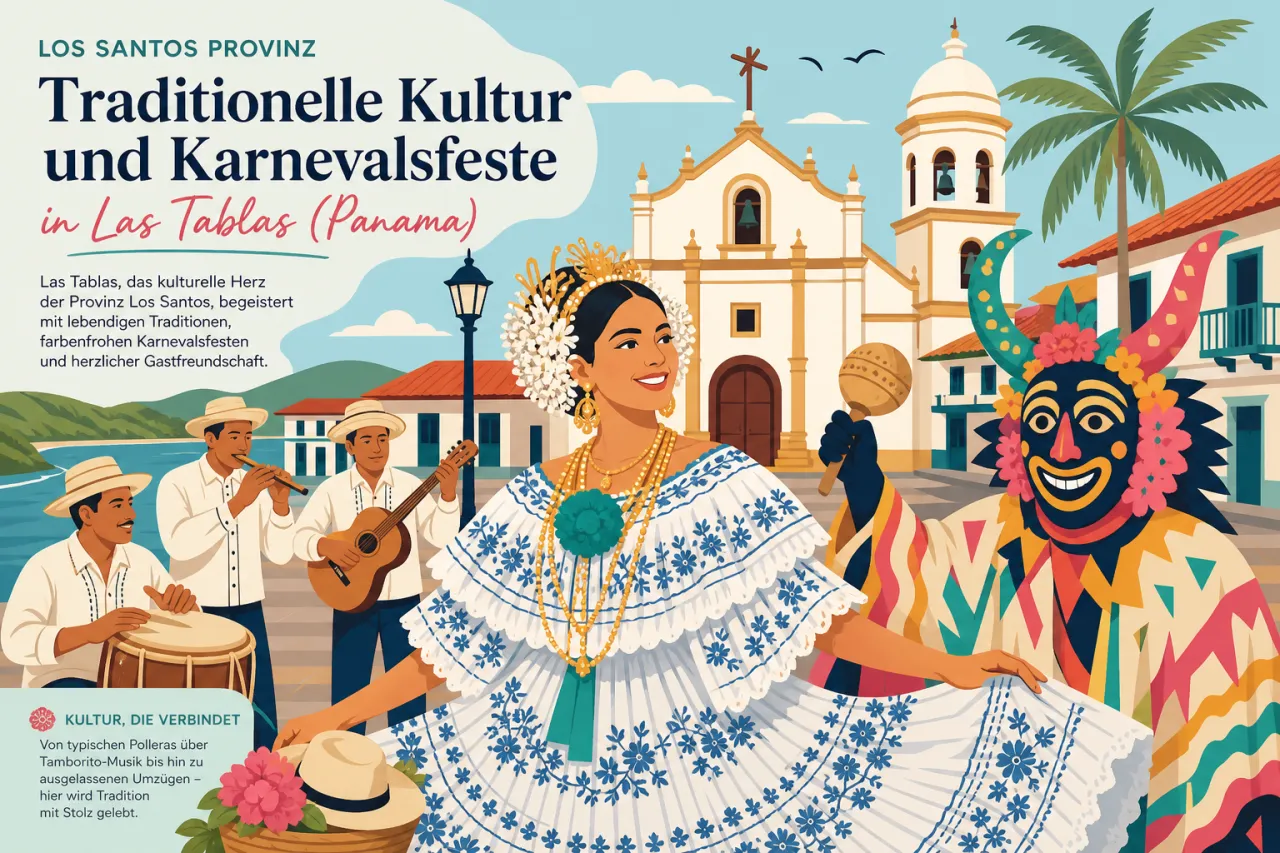 Los Santos Provinz: Traditionelle Kultur und Karnevalsfeste in Las Tablas