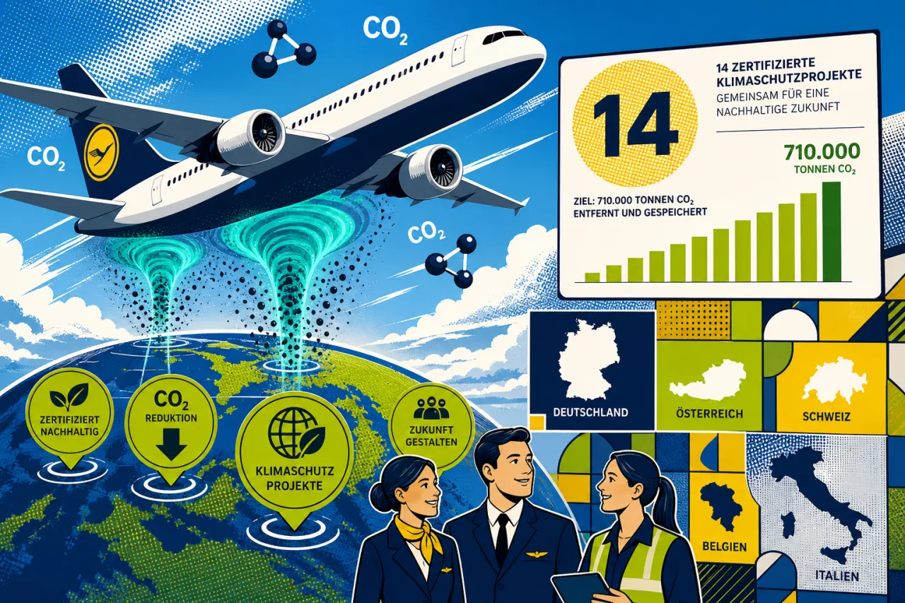 Lufthansa Group erweitert Klimaprojekte: Was Passagiere jetzt wissen