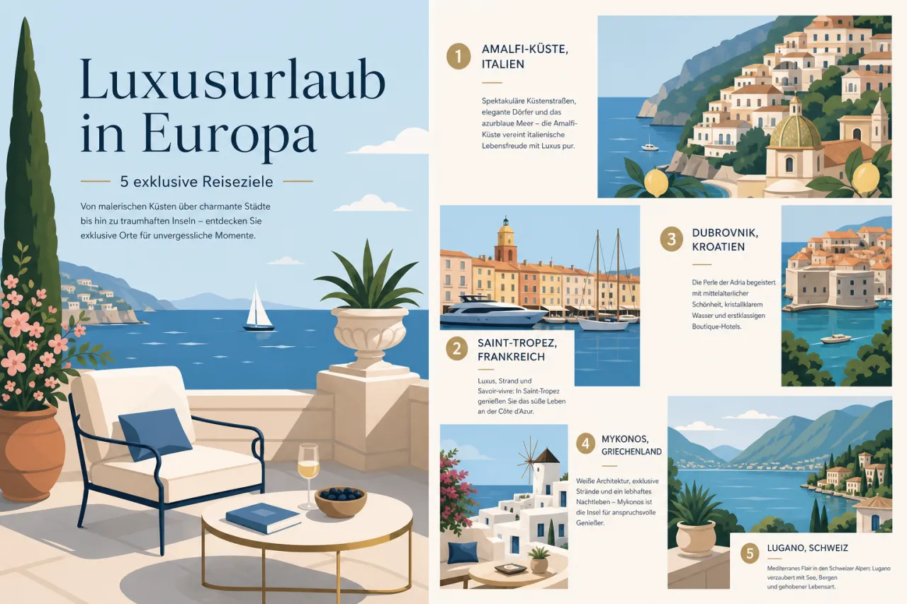Luxusurlaub in Europa – 5 exklusive Reiseziele