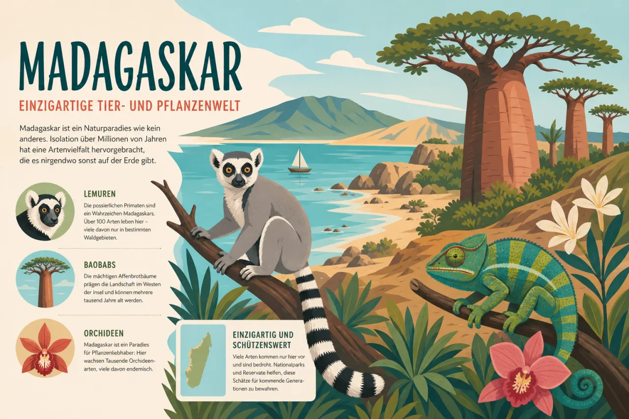 Madagaskar: Einzigartige Tier- und Pflanzenwelt