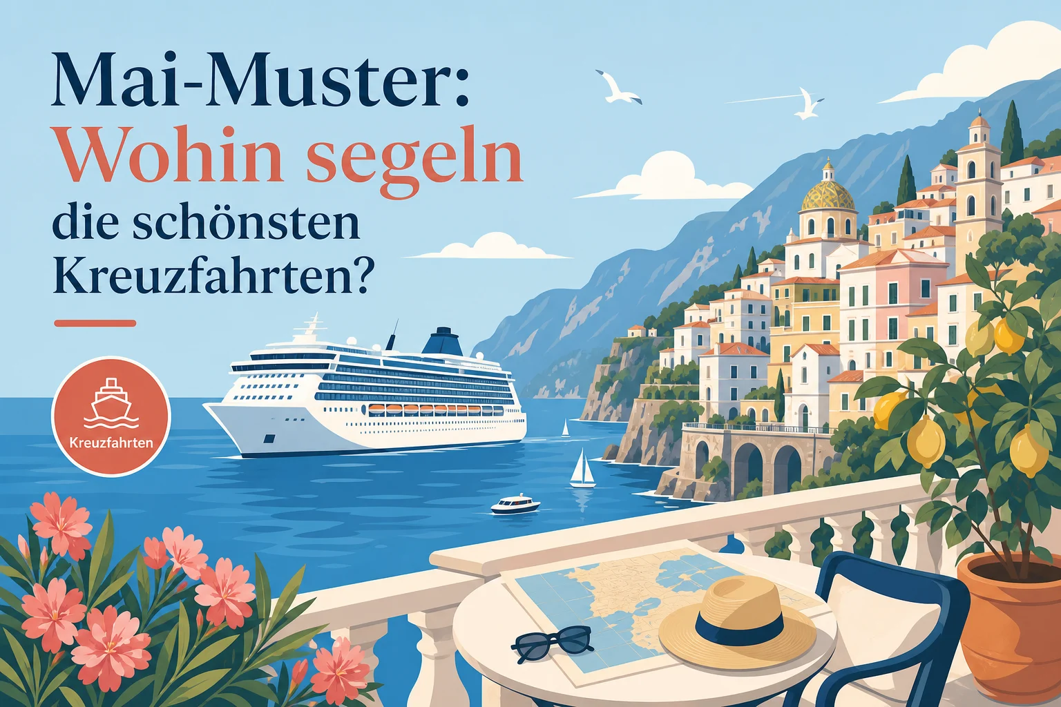 Mai-Muster: Wohin segeln die schönsten Kreuzfahrten?
