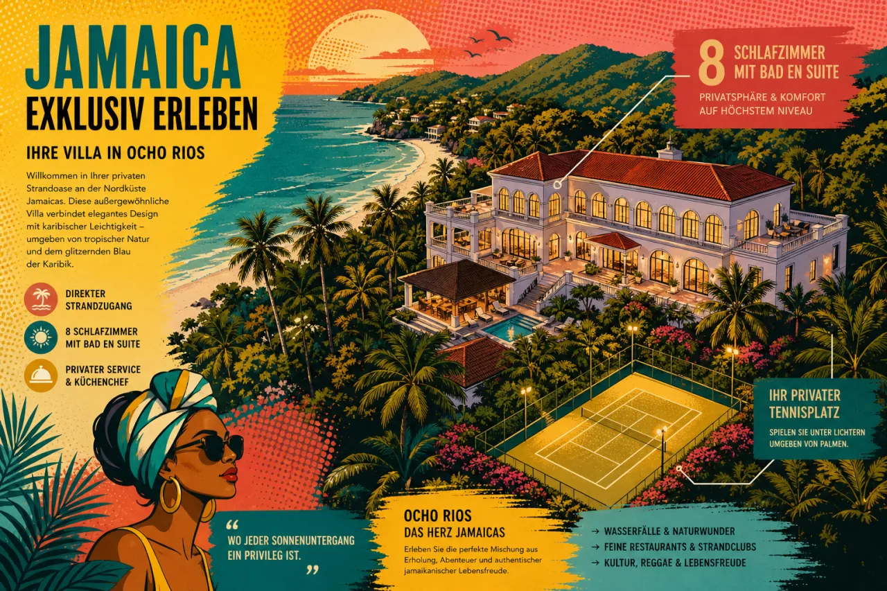Malatai Villa in Jamaika: Luxusvilla am Mammee Bay Beach