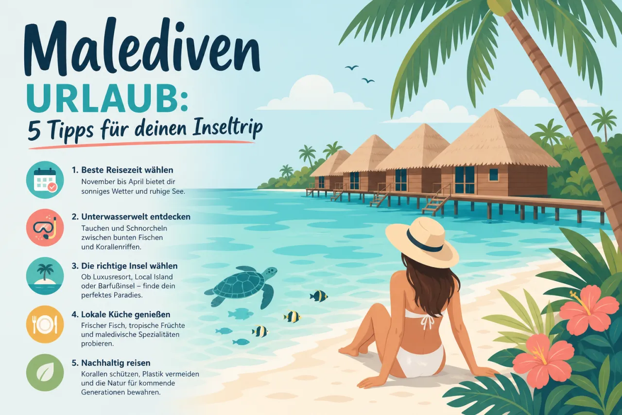 Malediven Urlaub: 5 Tipps für deinen Inseltrip