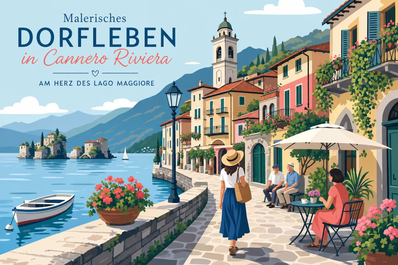 Cannero Riviera am Lago Maggiore: Dörfer, Strände und Ausflüge