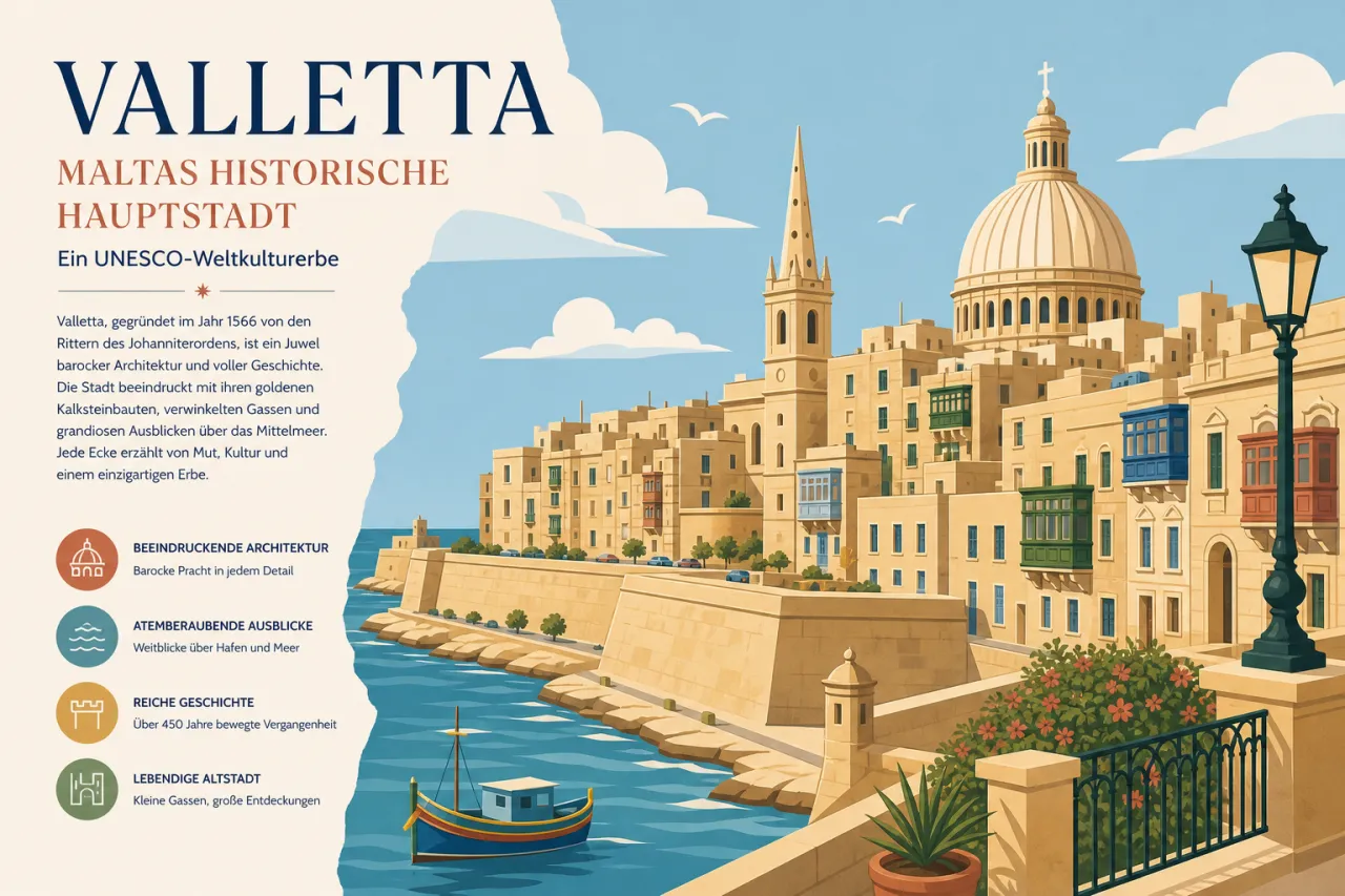 Maltas historische Hauptstadt Valletta — Ein UNESCO-Weltkulturerbe