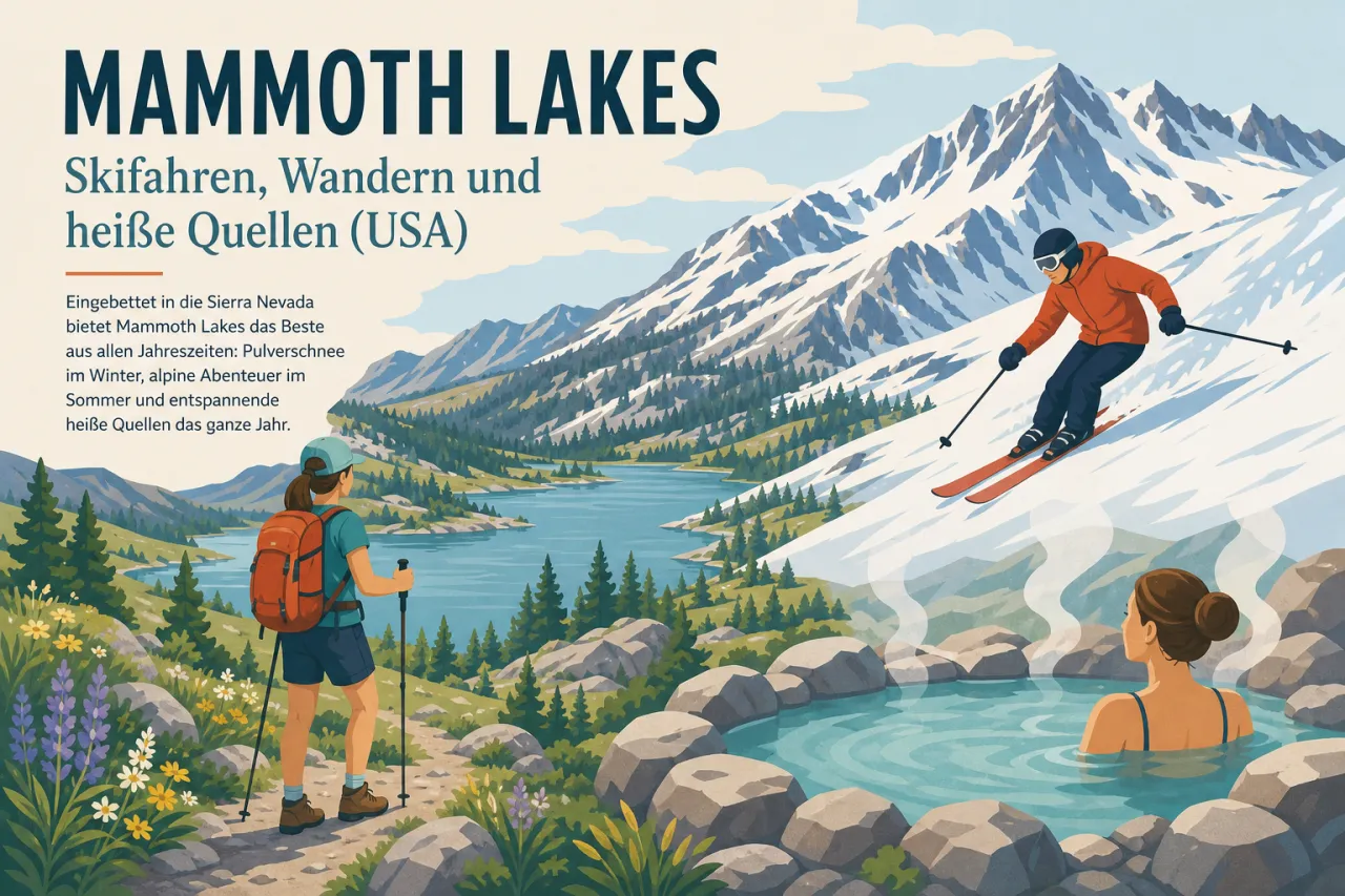 Mammoth Lakes: Skifahren, Wandern und heiße Quellen