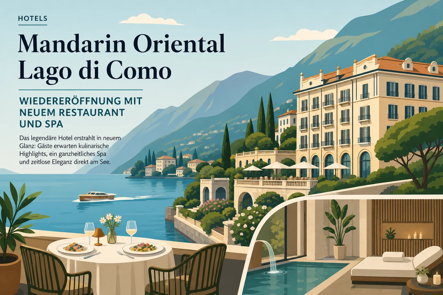 Mandarin Oriental Lago di Como: Wiedereröffnung mit neuem Restaurant und Spa