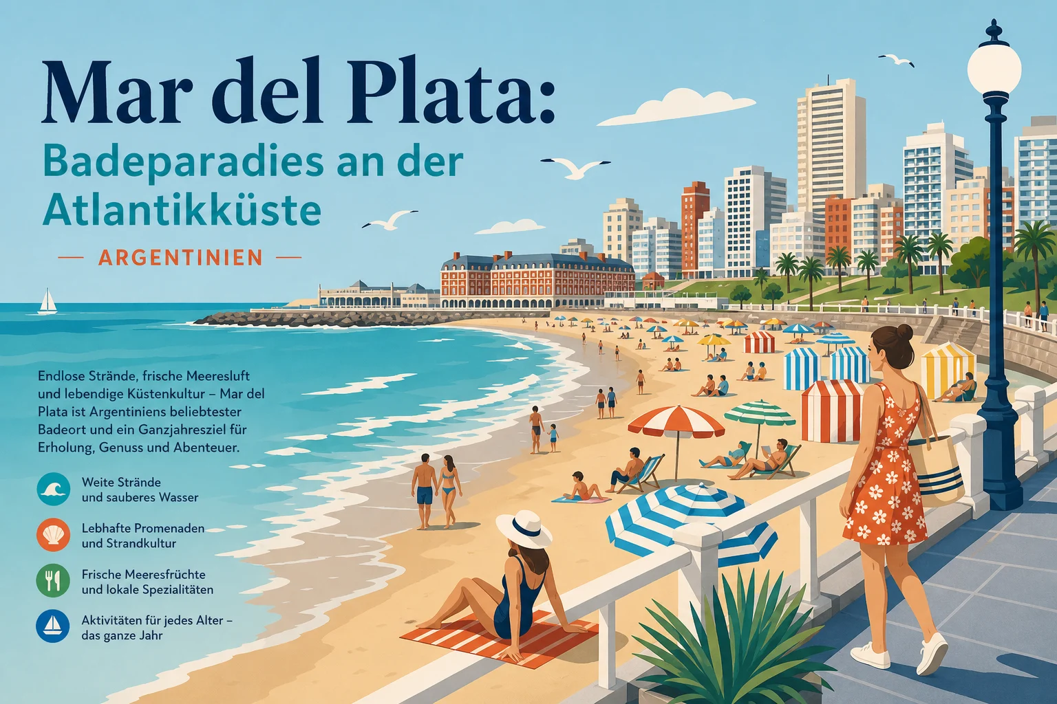 Mar del Plata: Atlantikstrand, Promenade und Ausflüge in die Umgebung