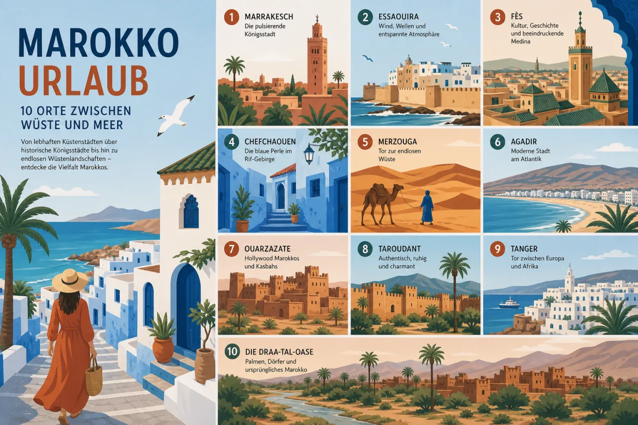 Marokko Urlaub: 10 Orte zwischen Wüste und Meer