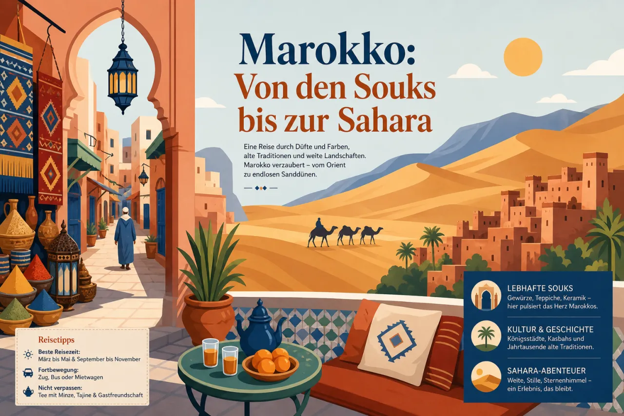 Marokko: Von den Souks bis zur Sahara