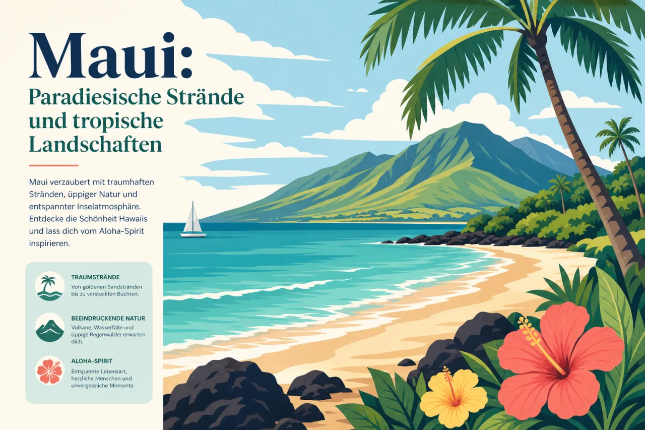 Maui: Paradiesische Strände und tropische Landschaften