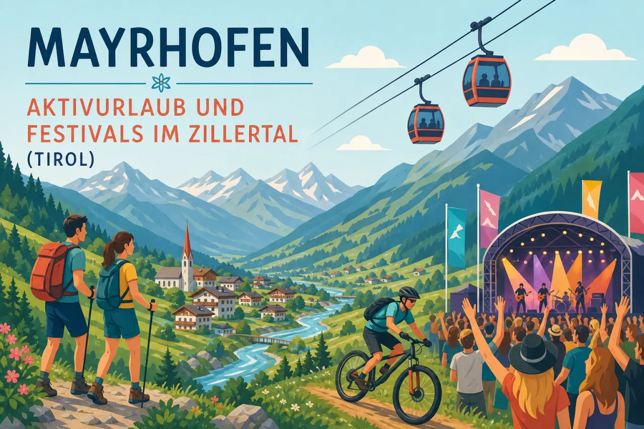 Mayrhofen: Aktivurlaub und Festivals im Zillertal