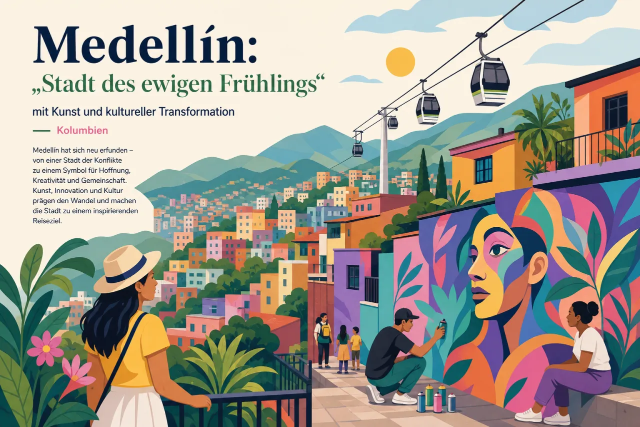 Medellín: „Stadt des ewigen Frühlings“ mit Kunst und kultureller Transformation