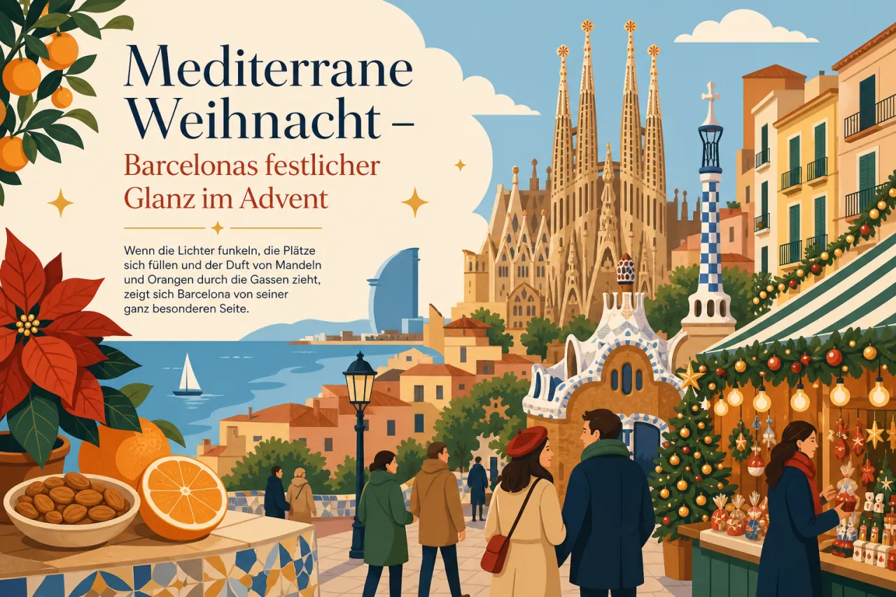 Mediterrane Weihnacht in Barcelona: Advent mit Lichtern, Märkten und Dreikönigstag
