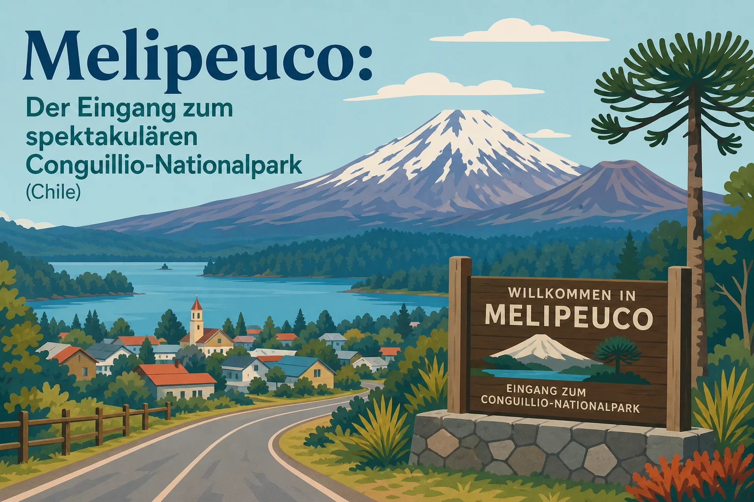 Melipeuco: Der Eingang zum Conguillio-Nationalpark