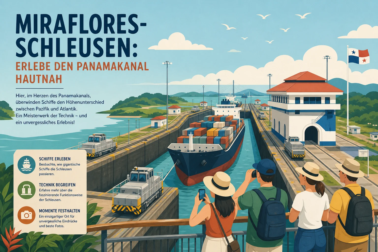 Miraflores-Schleusen: Erlebe den Panamakanal hautnah