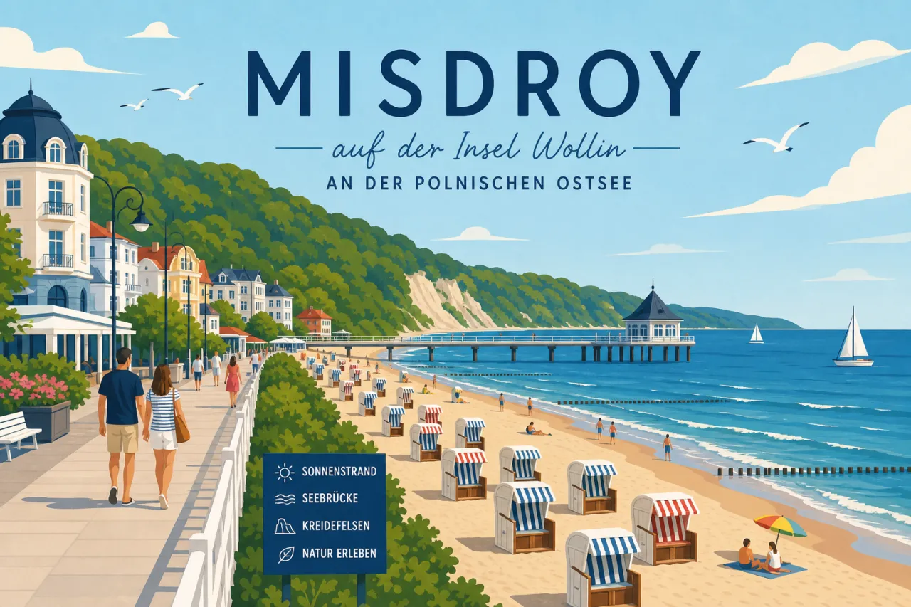 Misdroy auf der Insel Wollin an der polnischen Ostsee
