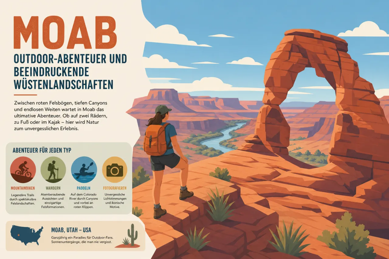 Moab: Outdoor-Abenteuer und beeindruckende Wüstenlandschaften
