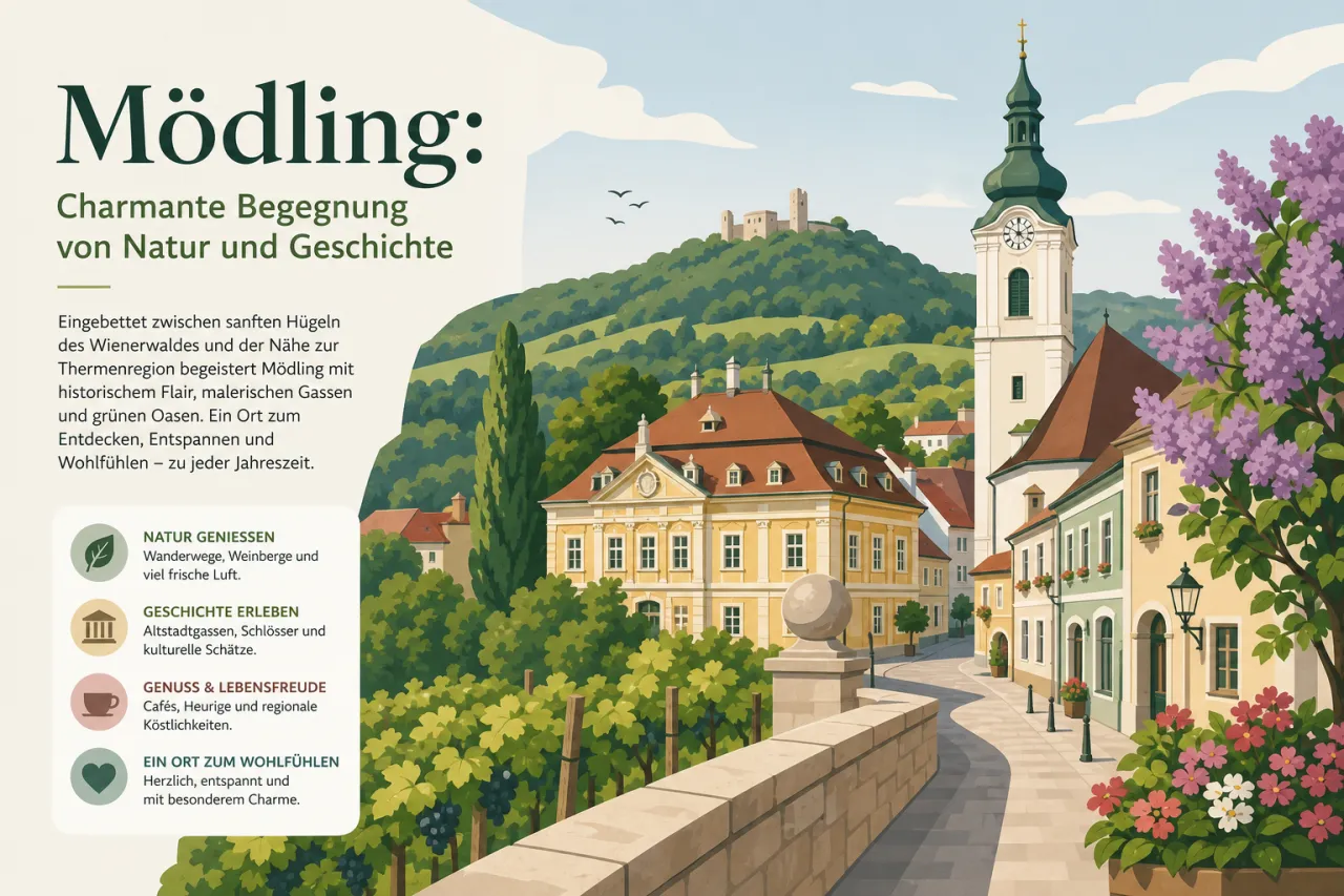 Mödling: Natur, Altstadt und Wienerwald ganz nah