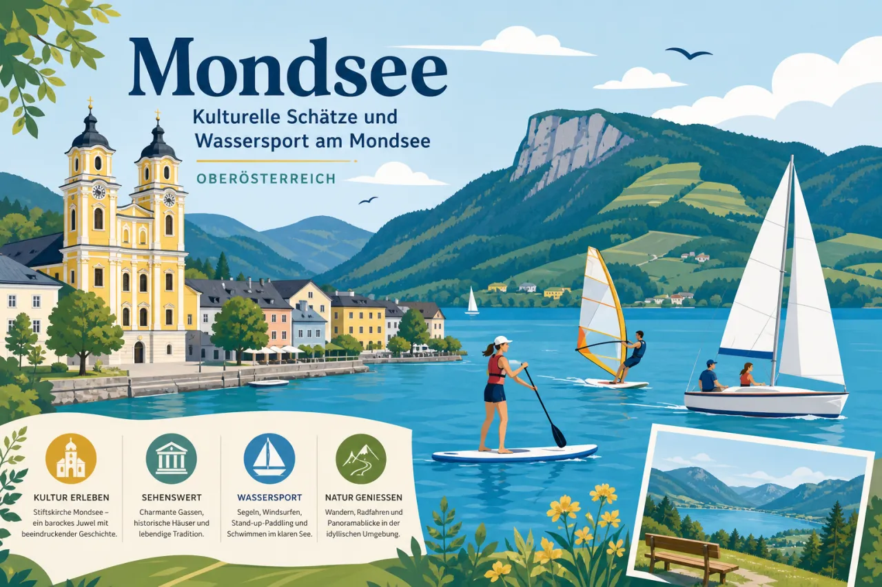 Mondsee: Kulturelle Schätze und Wassersport am Mondsee