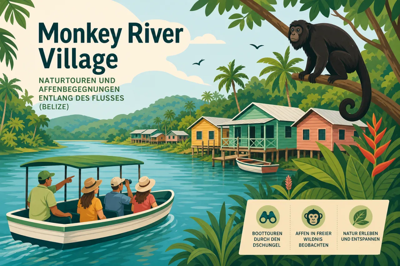 Monkey River Village: Naturtouren und Affenbegegnungen entlang des Flusses
