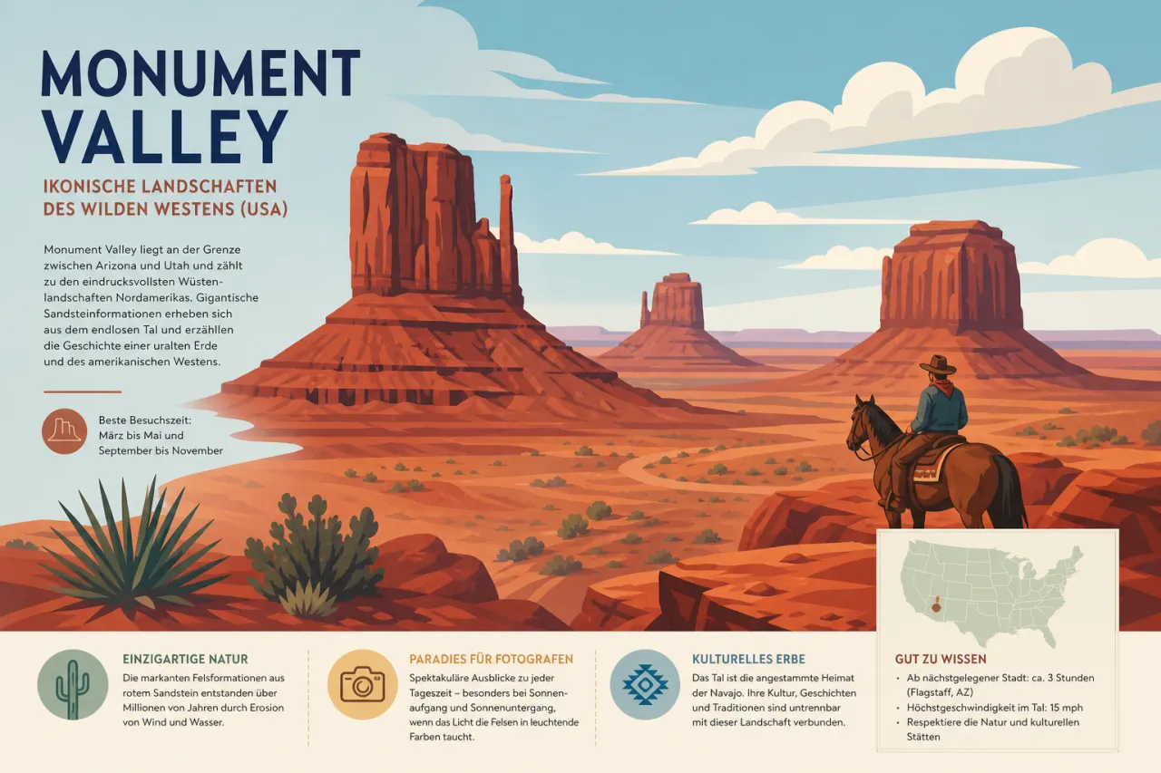 Monument Valley: Ikonische Landschaften des Wilden Westens