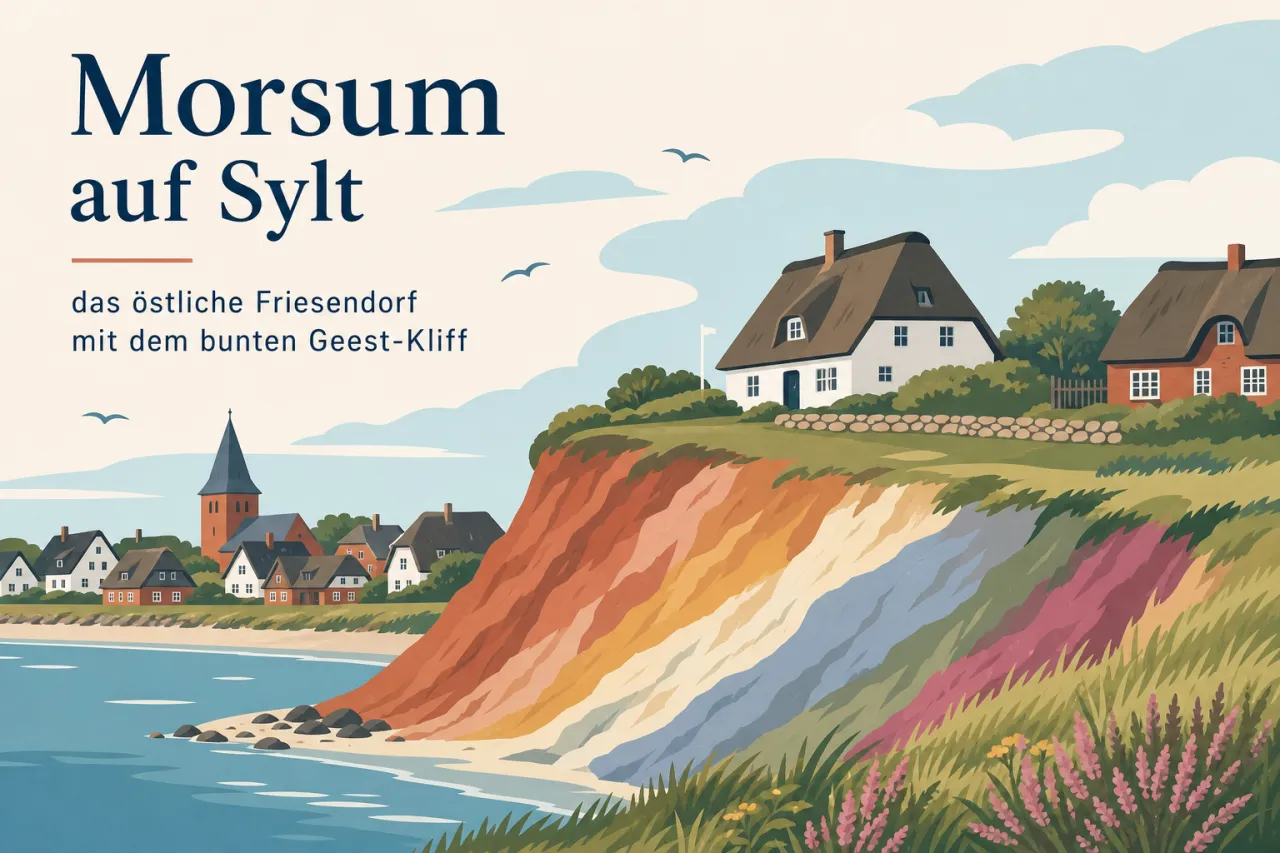 Morsum auf Sylt: das östliche Friesendorf mit dem bunten Geest-Kliff