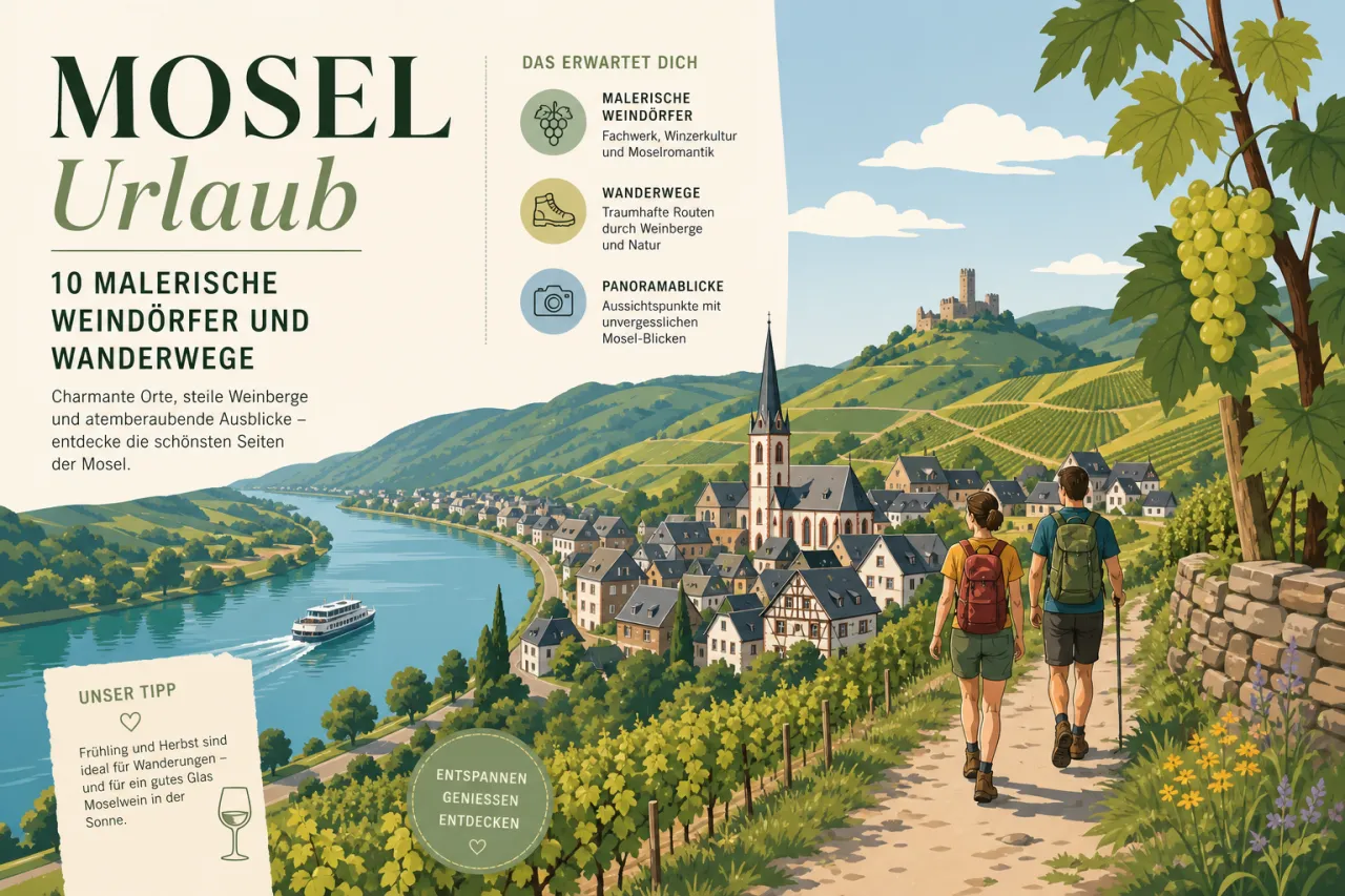 Mosel Urlaub: 10 malerische Weindörfer und Wanderwege