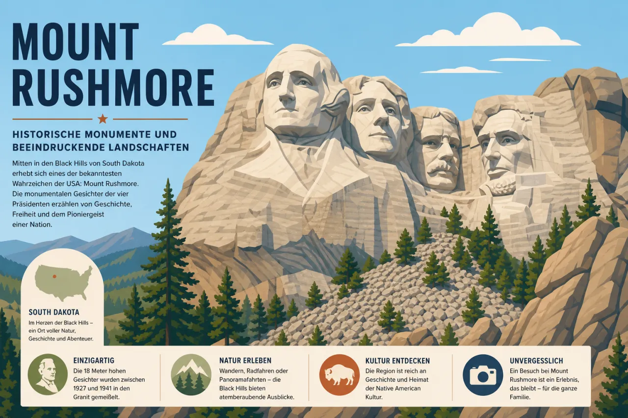Mount Rushmore: Historische Monumente und beeindruckende Landschaften